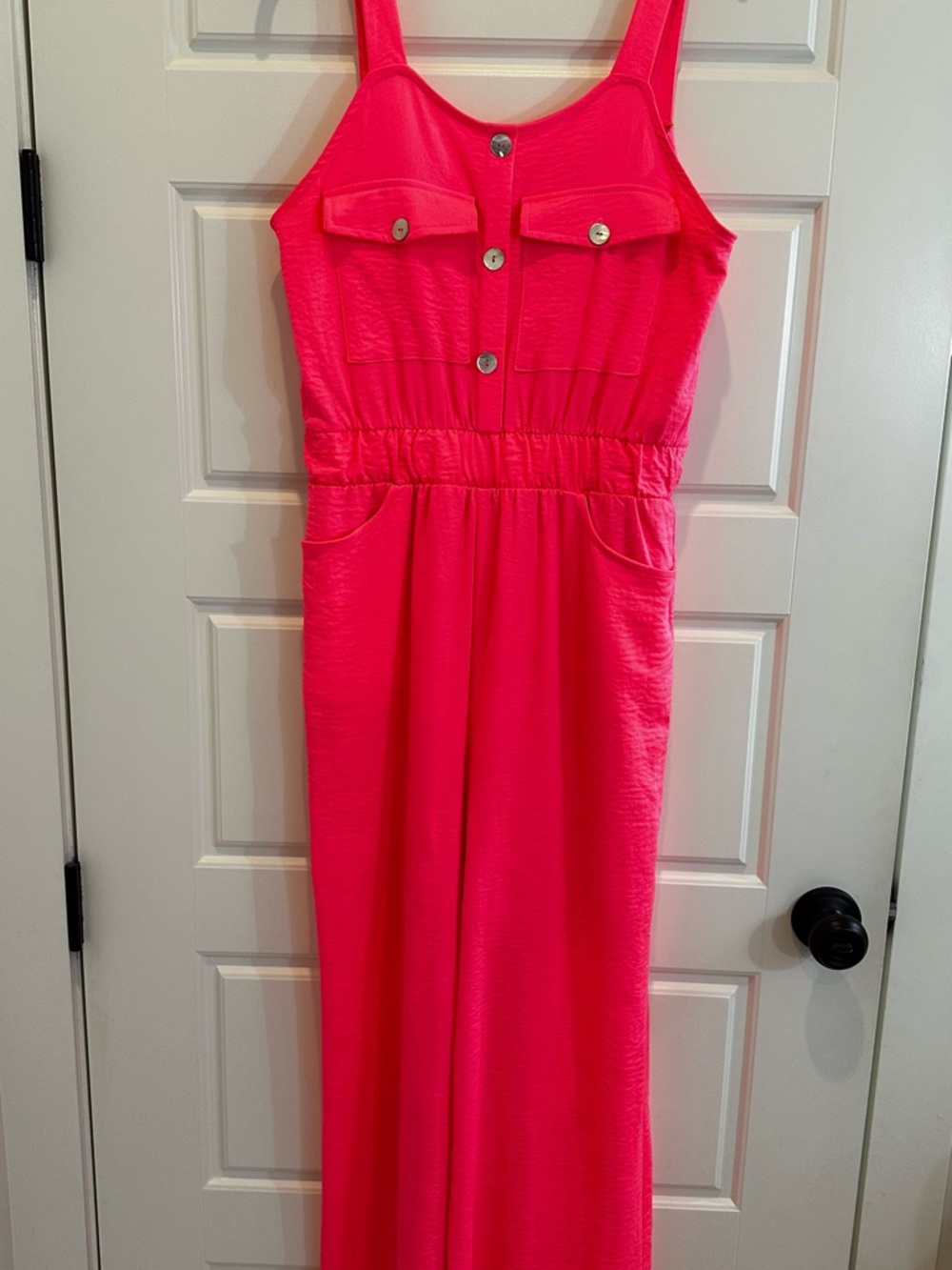 Let Them Eat Cake Bright Pink One-Piece Jumpsuit - Medium